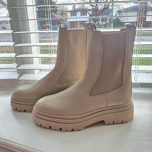 Zara Leather Combat Boots